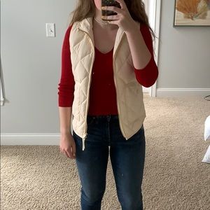 J. Crew cream vest